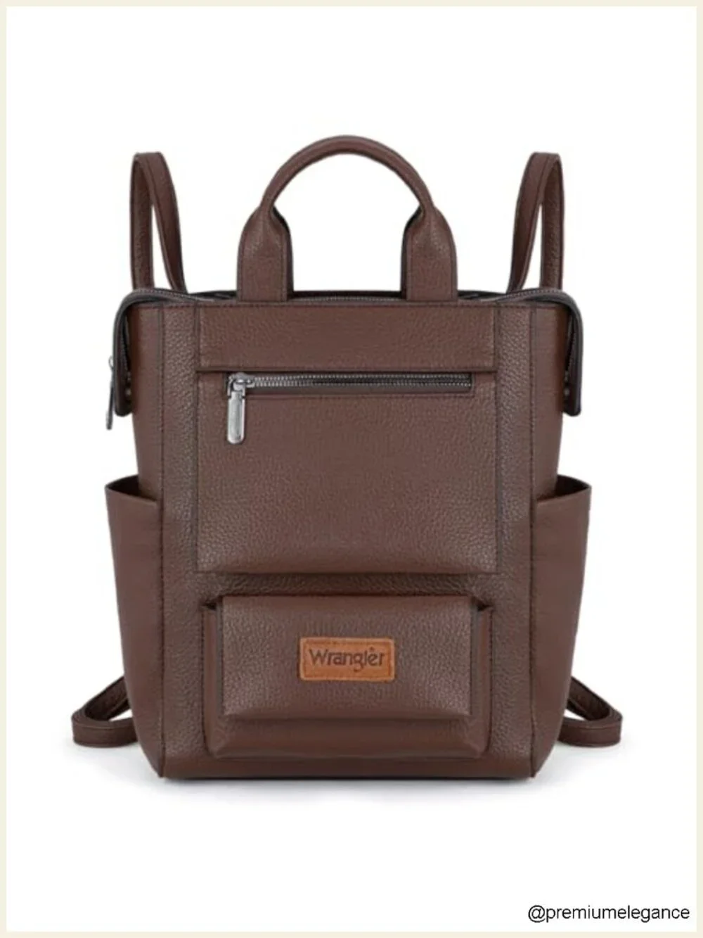 Vegan Leather Convertible Anti Theft Backpack Purse with Adjustable Strap